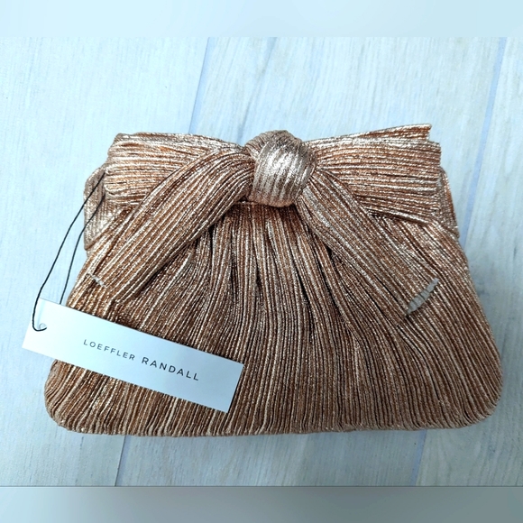 Loeffler Randall Handbags - Loeffler Randall Rayne Pleated Frame Clutch with Bow